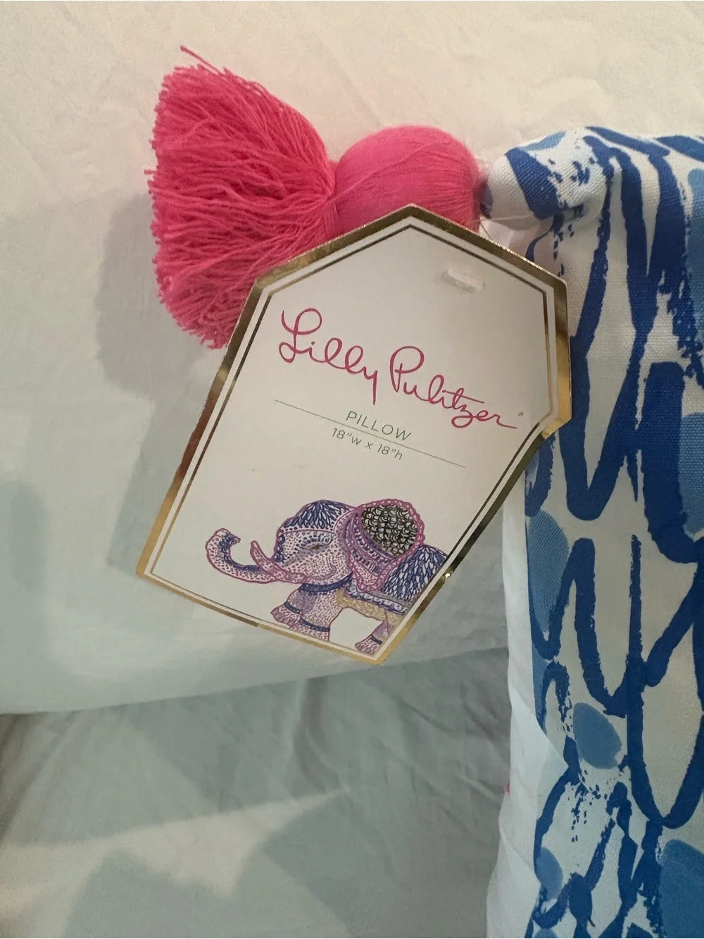 Lilly Pulitzer square decorative